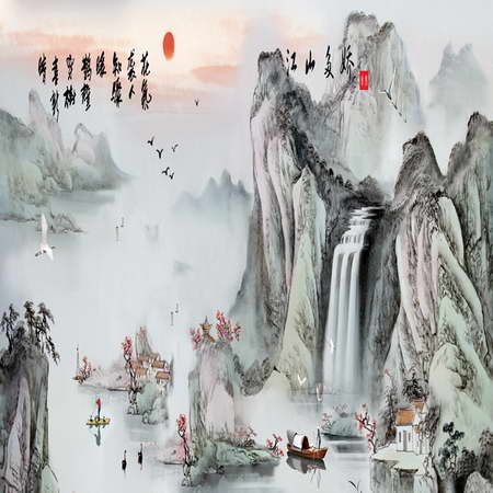 簡(jiǎn)樂(lè )環(huán)保集成墻面-江山如畫(huà)